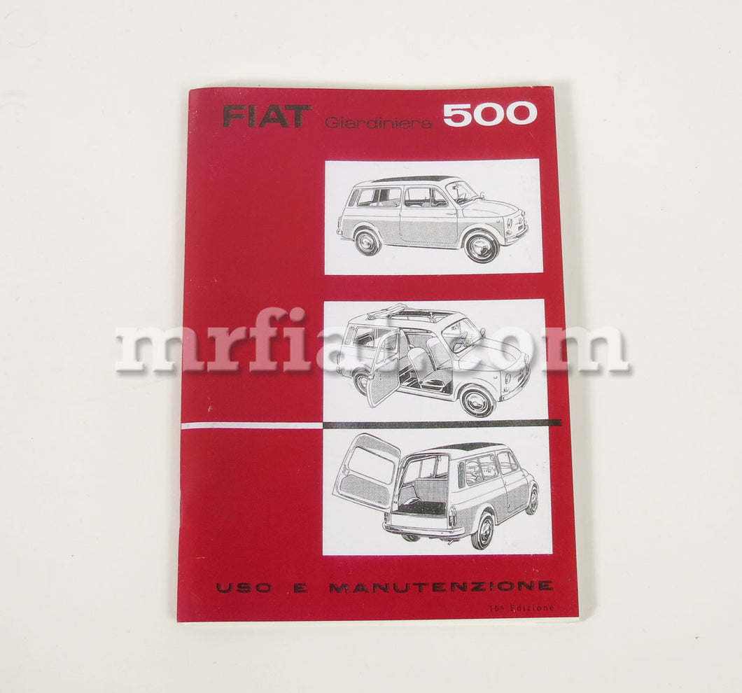 Fiat 500 Giardiniera Owner's Manual Accessories Fiat   