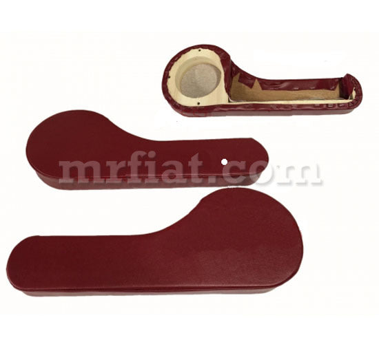 Fiat 500 Stereo Speaker Door Pocket Set Bordeaux Interior Fiat   