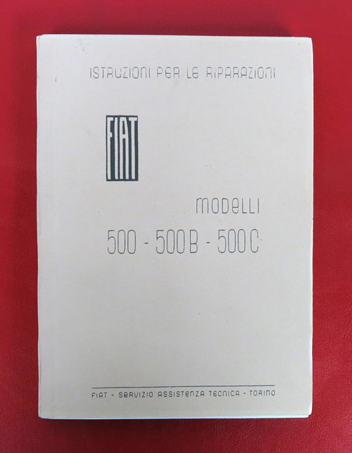 Fiat Topolino A B C Repair Manual | AC-500-044 – MrFiat