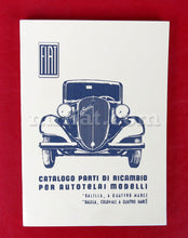 Load image into Gallery viewer, Fiat 508 Balilla 4 Marce Coloniale 4M Parts Catalog Accessories Fiat   
