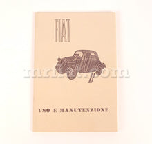 Load image into Gallery viewer, Fiat Topolino B User Manual Accessories Fiat
