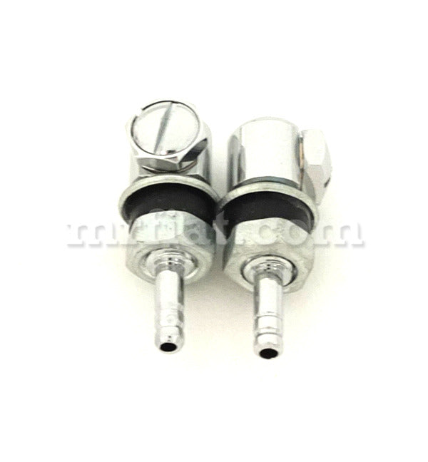 Fiat 500 600 Chrome Wiper Nozzles Set Wiper System Fiat   