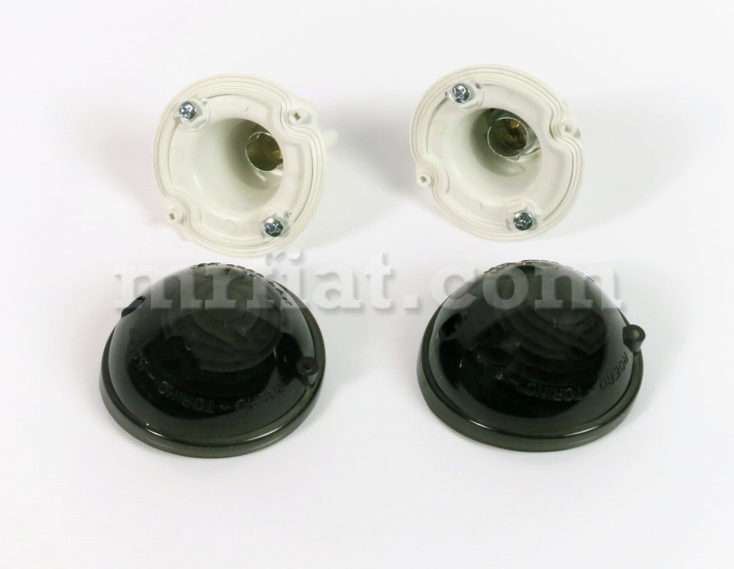 Fiat 500 F/L/R 600 D Smoked Front Indicators Set Lights Fiat   