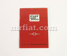 Load image into Gallery viewer, Fiat 500 D Owner&#39;s Manual Accessories Fiat   
