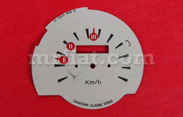 Fiat 500 F/R Giardiniera Speedometer Background Plate Interior Fiat   