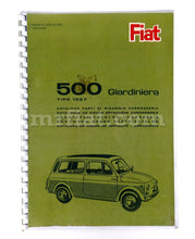 Load image into Gallery viewer, Fiat 500 Giardiniera Body Parts Catalog Accessories Fiat   
