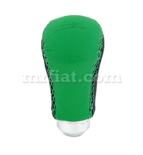 Load image into Gallery viewer, Fiat 500  600 Green Black Leather Gearshift Knob Interior Fiat   
