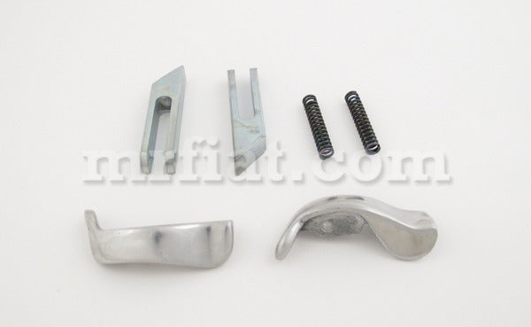 Fiat 500 N Bianchina Transformable Aluminium Soft Top Handles Set Roof Fiat   