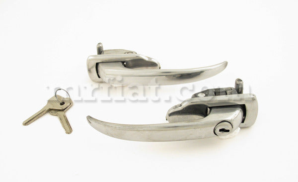 Fiat 500 N/D Giardiniera Aluminium Door Handle Set OEM Doors Fiat   