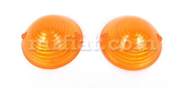 Fiat 500 N/D Orange Front Lenses Set Lights Fiat   