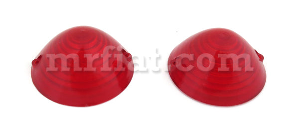 Fiat 500 N/D Red Front Lenses Set Lights Fiat   