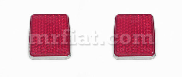 Bianchina Rear Reflector Lenses Set Lights Fiat   