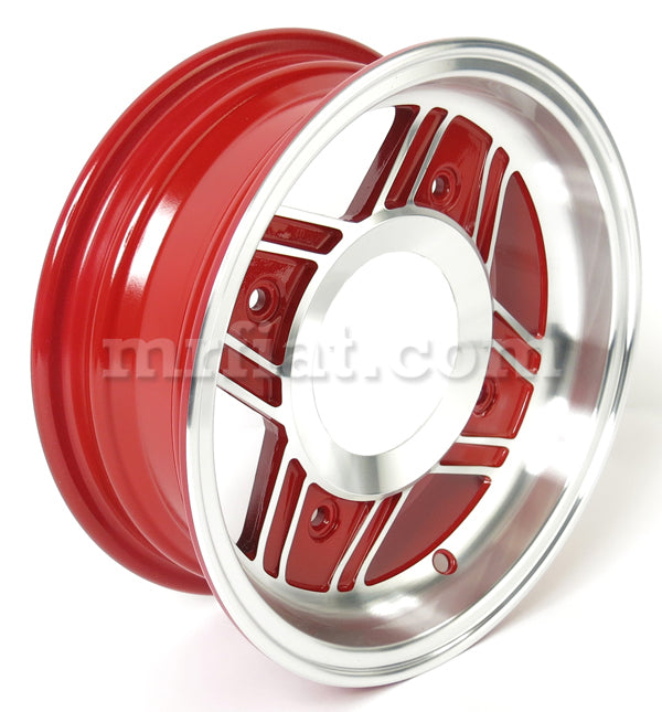 Fiat 500 Red Aluminium 4.5 x 12 Wheel Rims Fiat   