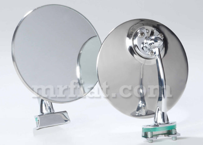 Fiat 500 600 850 Side View Mirror Set Flat Doors Fiat   