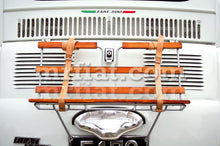 Load image into Gallery viewer, Fiat 500 Chrome Wooden Luggage Rack Engine Compartment Fiat
