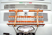 Cargar imagen en el visor de la galería, Fiat 500 Chrome Wooden Luggage Rack Engine Compartment Fiat
