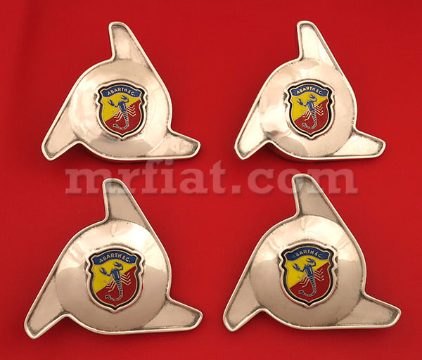 Fiat 600 Abarth Shield Zagato Wheel Caps Set Abarth Fiat   