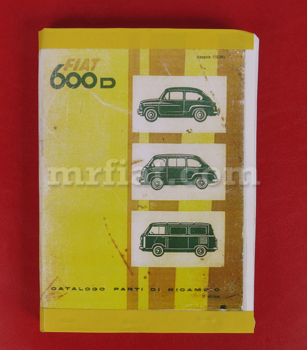 Fiat 600 D Italian Parts Catalog Accessories Fiat   