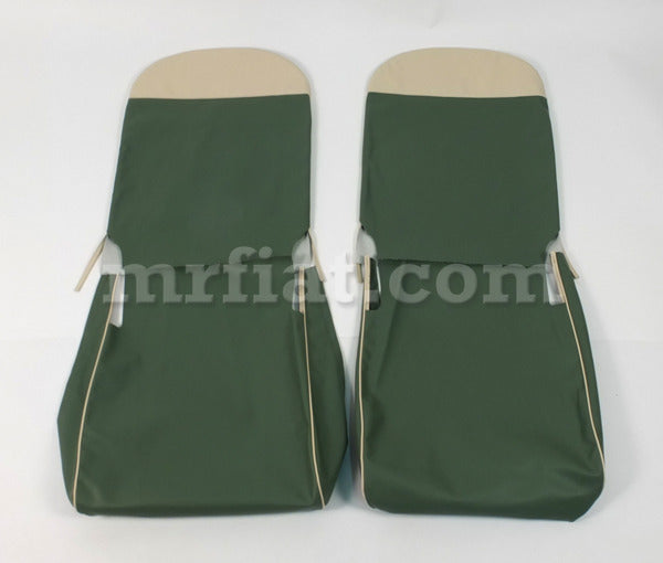 Fiat 600 Green Seat Covers Set Interior Fiat   