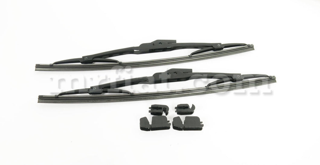 Fiat 850 Coupe Spider Black Wiper Blade Set 350 mm Wiper System Fiat   