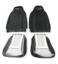 Load image into Gallery viewer, Fiat 850 Black Front Seat Cover Set Interior Fiat
