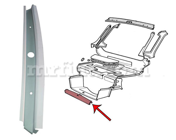 Fiat 850 Sport Coupe Front Cross Rail Body Panels Fiat   