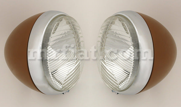 Fiat 850 Siata Spring Headlamps Set Lights Fiat   