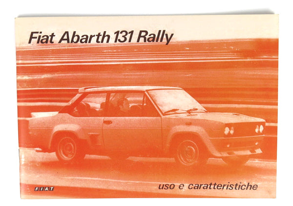 Fiat 131 Abarth Users Manual Accessories Fiat   