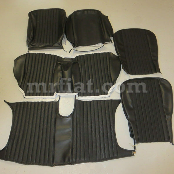 Fiat Dino Spider 2000 1st Series Complete Black Seat Cover Set 1967-69 Interior Fiat   