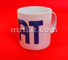 Cargar imagen en el visor de la galería, Fiat 500 White Mug Blue Fiat Accessories Fiat   
