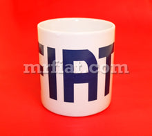 Cargar imagen en el visor de la galería, Fiat 500 White Mug Blue Fiat Accessories Fiat   
