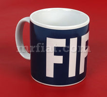 Cargar imagen en el visor de la galería, Fiat 500 Blue Mug White Fiat Accessories Fiat   
