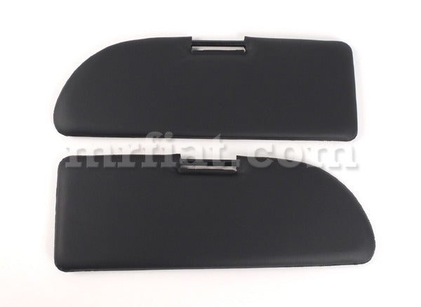 Fiat 500 600 Black Sun Visors Set Interior Fiat   