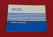 Load image into Gallery viewer, Fiat X 1/9 Owners Manual North American Version 1974 Accessories Fiat   
