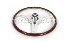 Cargar imagen en el visor de la galería, Porsche 356 A,B,CNardi Complete Mahogany Wood Flat Steering Wheel W/Horn Steering Wheels Porsche

