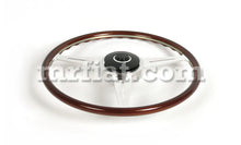 Cargar imagen en el visor de la galería, Porsche 356 A,B,CNardi Complete Mahogany Wood Flat Steering Wheel W/Horn Steering Wheels Porsche
