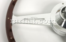 Cargar imagen en el visor de la galería, Porsche 356 A,B,CNardi Complete Mahogany Wood Flat Steering Wheel W/Horn Steering Wheels Porsche
