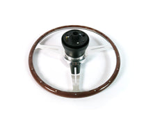 Cargar imagen en el visor de la galería, Porsche 356 A,B,CNardi Complete Mahogany Wood Flat Steering Wheel W/Horn Steering Wheels Porsche
