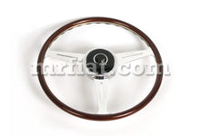 Cargar imagen en el visor de la galería, Porsche 356 A,B,CNardi Complete Mahogany Wood Flat Steering Wheel W/Horn Steering Wheels Porsche

