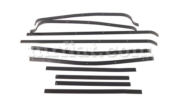 Alfa Romeo GT Junior GTV Aluminum Door Gasket Rail Set 63-77 OEM Doors Alfa Romeo   