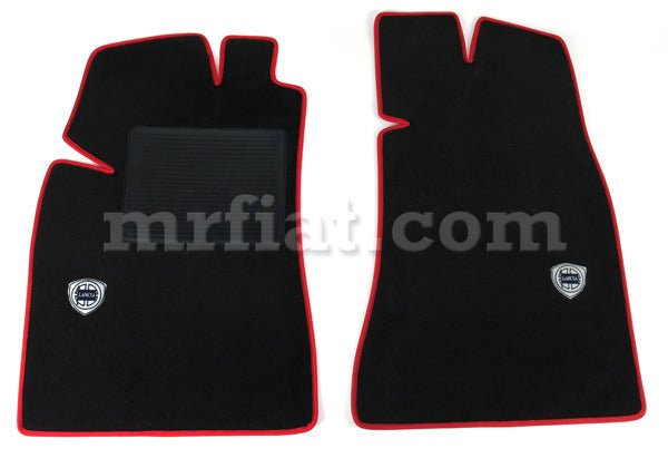 Lancia Beta Montercarlo Floor Mat Set Red Trim Lancia Logo Interior Lancia   