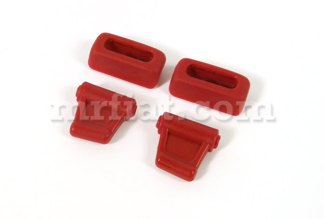 Mercedes R107 W107 Burgundy Sun Visor Clips Set Interior Mercedes   