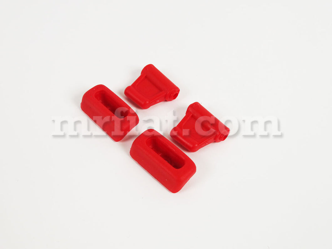 Mercedes R107 W107 Red Sun Visor Clips Set Interior Mercedes   