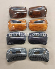 Load image into Gallery viewer, Mercedes R129 RSL320 SL500 SL600 300SL 500SL Burled Walnut Sun Visor Trim Caps Interior Mercedes
