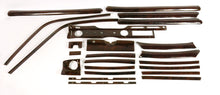 Cargar imagen en el visor de la galería, Mercedes W108 W109 Wooden Dashboard Trim Set 24 Pcs Interior Mercedes
