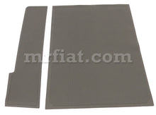 Load image into Gallery viewer, Mercedes W180 220 a 220 S Cab Coupe Grey Trunk Floor Rubber Mat Set 2 Pcs Interior Mercedes   
