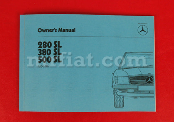 Mercedes 280 380 500 SL English Owner's Manual Accessories Mercedes   