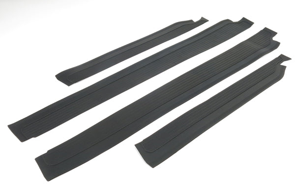 Mercedes W108 250 280 S SE SEL 300 SEB Black Door Sill Rubber Mat Set 4 Pcs Interior Mercedes   