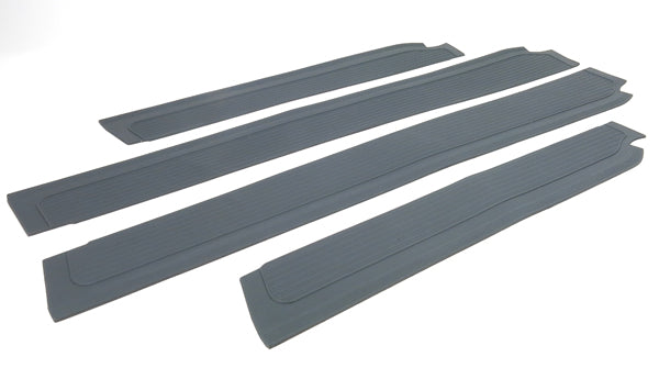 Mercedes W110 W111 220 Fintail Grey Door Sill Rubber Mat Set 4 Pcs Interior Mercedes   