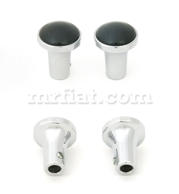 Mercedes  180 190 Ponton W120 W121 Chrome Radio Knob Set 2 Pcs Interior Mercedes   